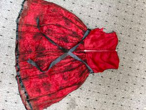 party frock red