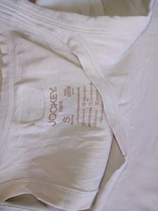 Classic White Jockey Tank Top