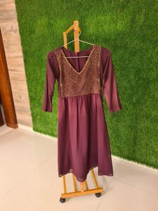 Party Wear Kurta With Bead Work