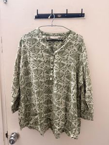 Stylish Printed Cotton Kurta plus size