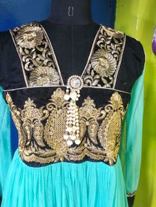 Anarkali With Dupatta And Churidaar.