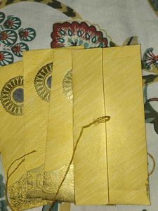 Elegant Gold Wedding Invitation Envelopes