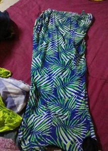 Tropical Print Maxi Dress