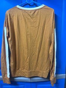 Stylish Brown Long Sleeve Top