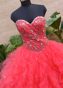Stunning Coral Princess Gown