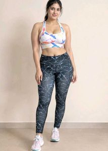 Stylish Printed Gym Leggings Free Size