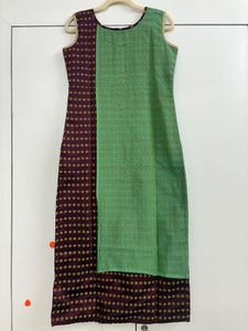 Stylish green and wine kurta