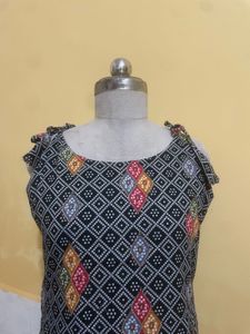 Boho Chic Geometric Print Kurta
