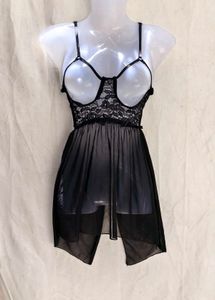 I. Black Lace Babydoll Lingerie