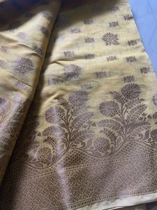 Yellow Silk Saree ( attached blouse)