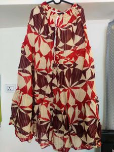 Bohemian Print Tiered Maxi Skirt