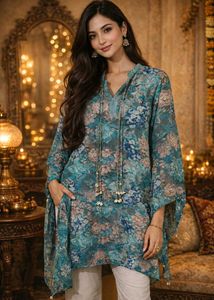 Beautiful Floral Print Kurta