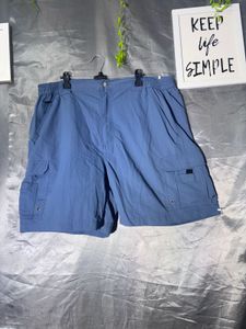 Blue Cargo Shorts
