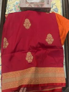 100% Pure silk saree from Nalli &amp; Stitched Blouse