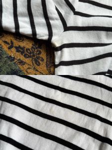 Classic Striped V-Neck Top