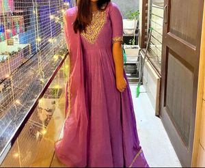 Beautiful Lavender Anarkali Gown