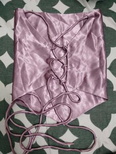 Satin Backless top