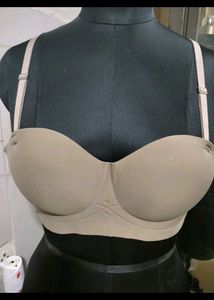 Strapless Beige Bra