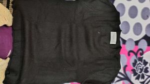 Black Ribbed Top