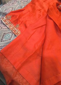 Elegant Orange Kurta Set with Dupatta😍