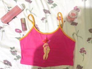 pink cute bikini top