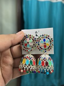 Colorful Jhumka Earrings