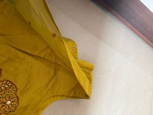 Yellow Anarkali Gown with Embellishments