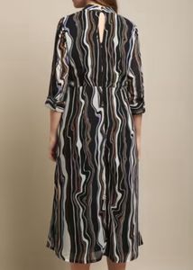Cabtabil Stylish Striped Dress