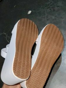 White Wedge Heels