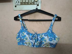 Floral Print Bra Top
