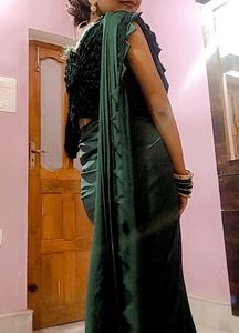 Ready To Wear Saree With Velvet Blouse