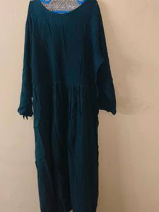 Teal Embroidered Kurta