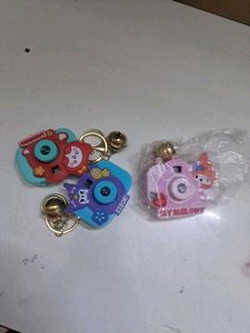 Cute Camera Keychain Set