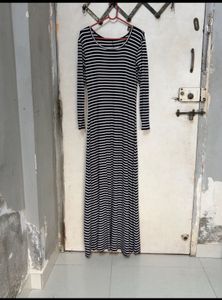 Classic Striped Maxi Dress