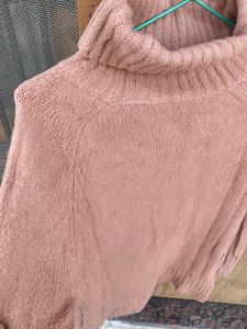 Cozy Pink Turtleneck Sweater