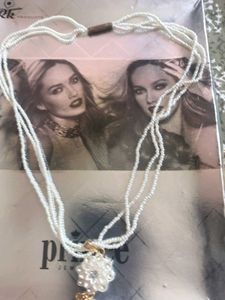 Vintage Pearl &amp; Crystal Flower Necklace