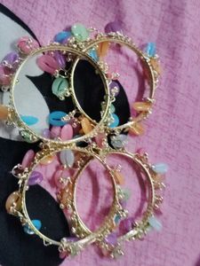 Boho Beaded Bangle Set