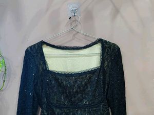 Stylish Black Lace Top