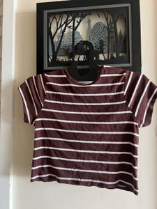 Striped Cropped T-Shirt