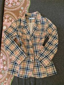 Classic Plaid Blazer