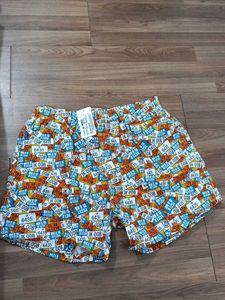 Retro License Plate Print Boxer Shorts
