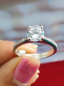 925 Silver Ring With Hallmark  For Womens