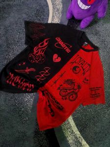 Y2K🇯🇵Black/Red tee 🚨
