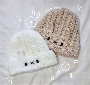 Handmade Crochet Bunny Beanies