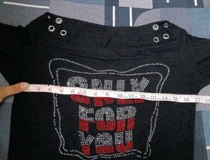 Sparkly black Long Sleeve Top