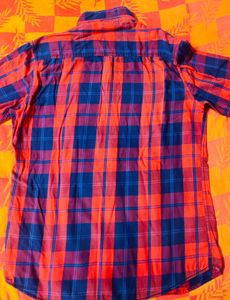 Pepe Jeans Men's Red &amp; Blue Plaid Shirt