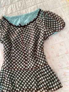 Chic Polka Dot Sheer Dress