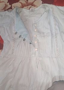 Elegant Pleated Peplum Kurta