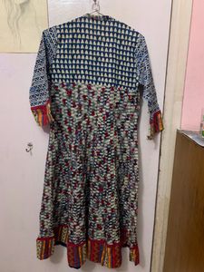 Beautiful Ajrakh Designer biba Kurta Is For Sale