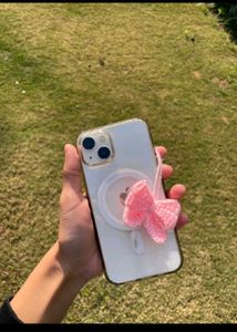 handmade Cute Pink Bow Phone Case